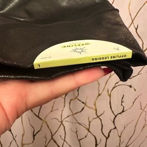 Faux leather leggings